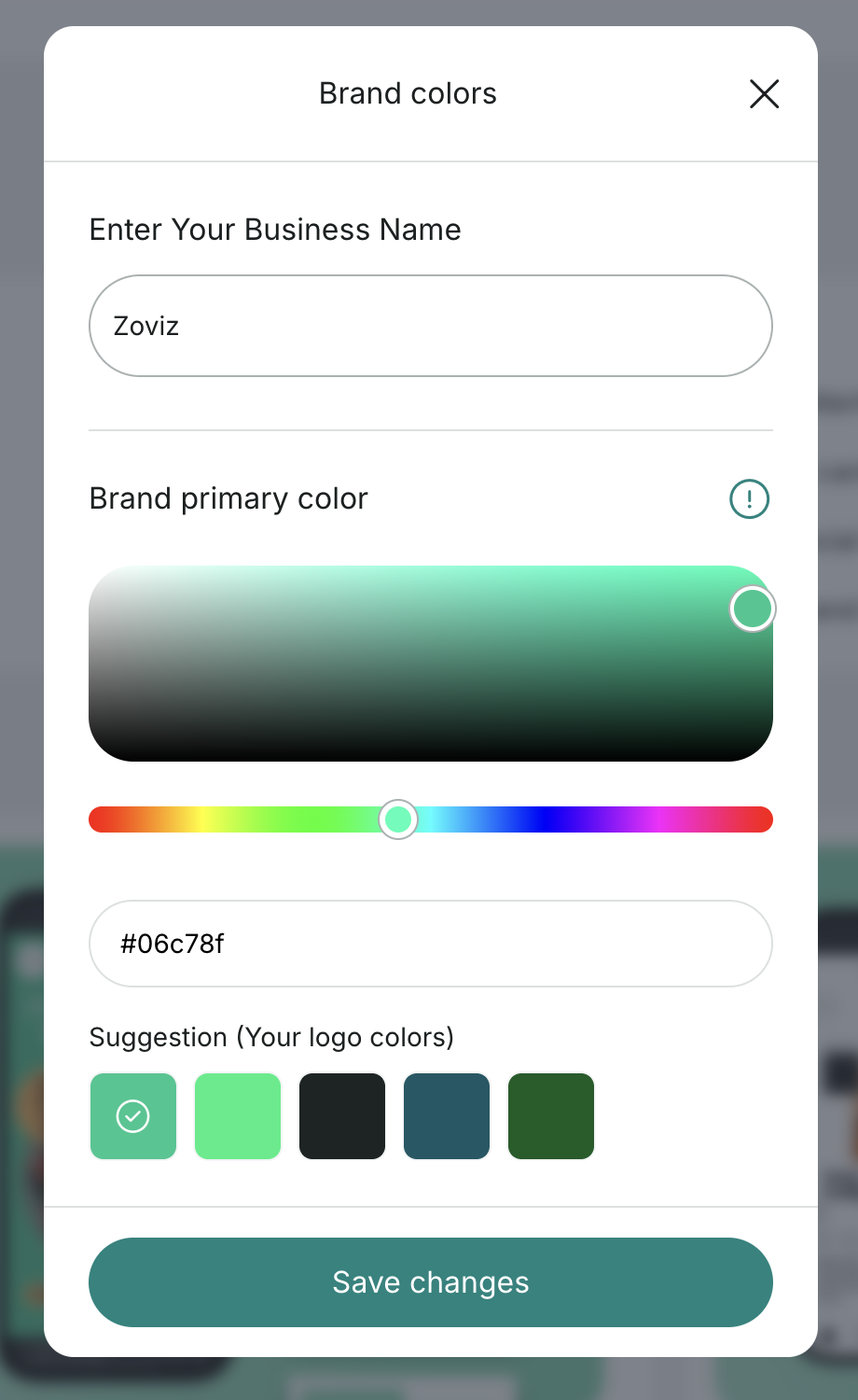 Brand colors — pick a color once, restyle every template