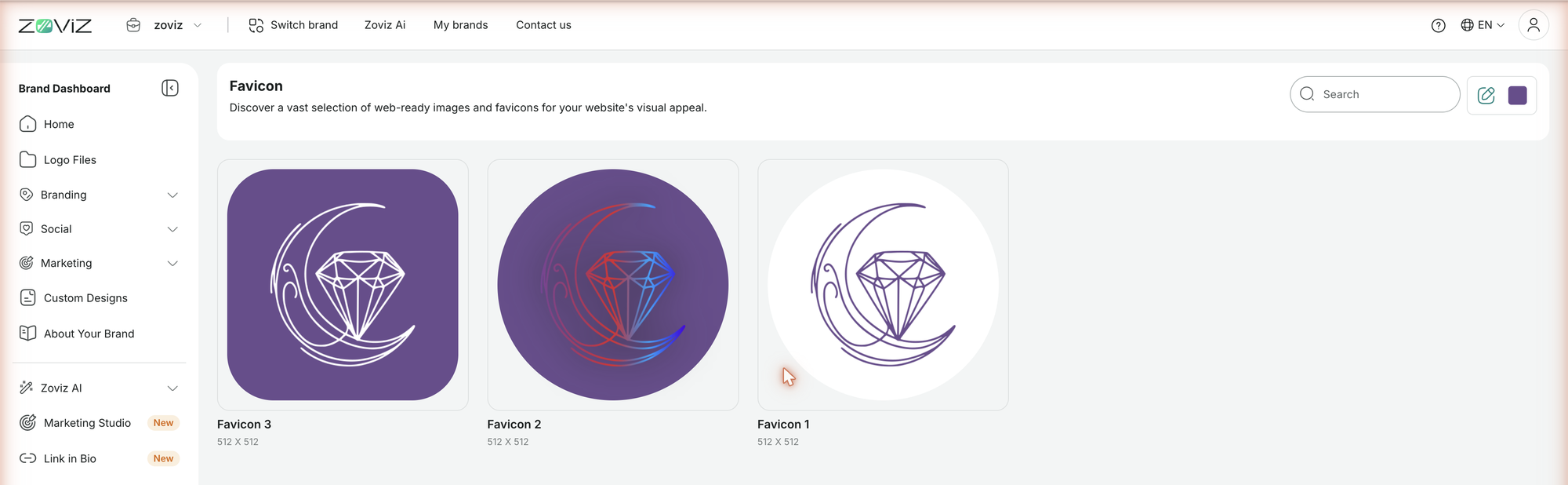 The Favicon Pack — three styles, built from your logo